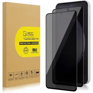 2 Pack Privacy Screen Protector for Samsung Galaxy S23 FE/ A54 5G [Anti-Spy Tempered Glass], Ultra HD, Anti-Scratch, Bubble-Free, Easy Install 9H Protective Glass for Galaxy S23 FE / A54 5G