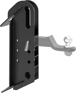 Skid Hitch Attachments for Skid Steer, Tractors 5,000/20,000 LBS Capacity, Fits 2 inch Receiver, Universal Quick Attach Plate, Black