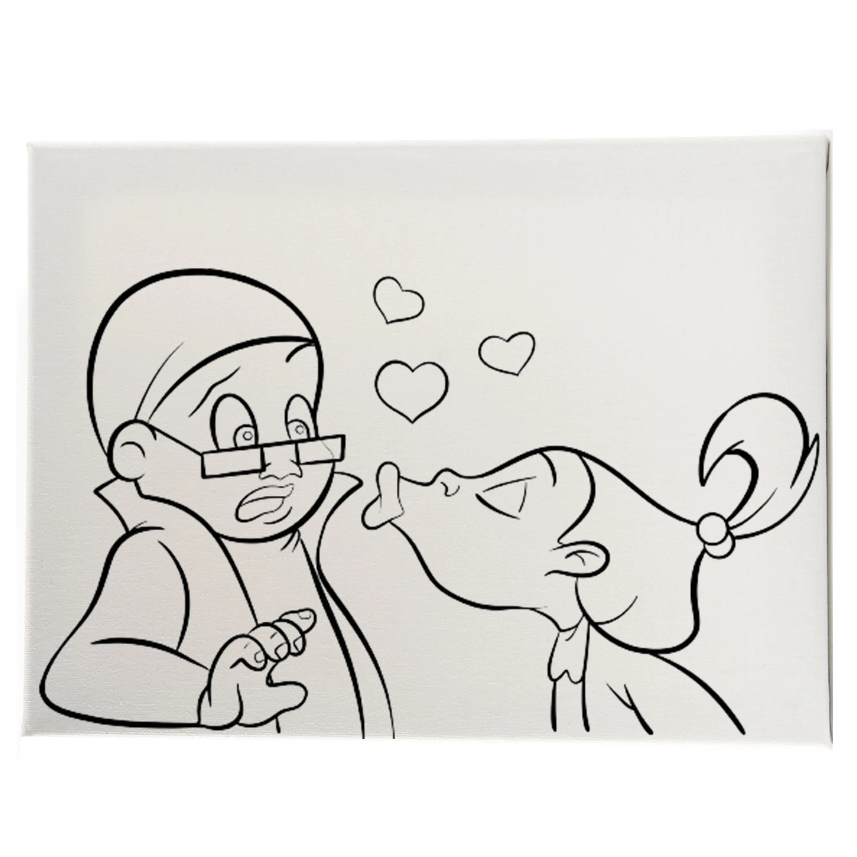 Sticky & Dijonay Inspired Pre-Sketched Canvas