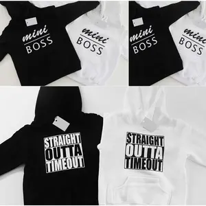 Toddler Baby Boy Girl Hoodie Sweatshirts Kids Long Sleeve Letter Print Pocket Pullover Jacket Tops Active Clothes