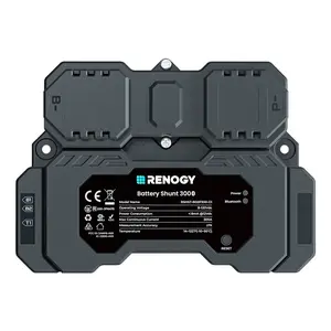 Renogy Battery Shunt 300 | High-Precision 500A Current Sensor, 8V–120V Monitoring for Lead Acid, LFP, Li-Ion & Ni-MH Battery Systems