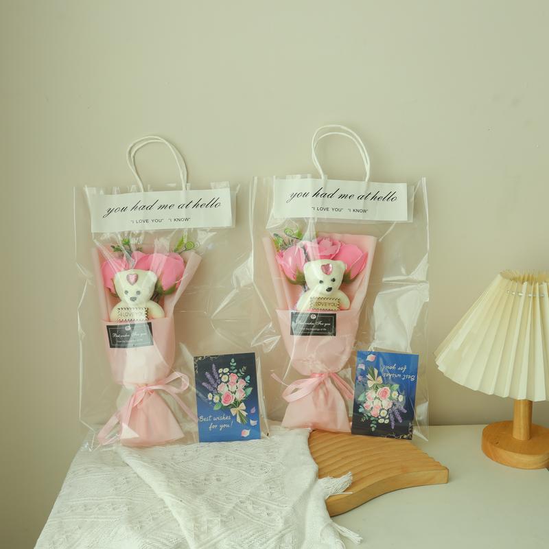 Versatile Gift Set for Special Occasions - 1 Set of Dolls & Bouquets Ideal for Birthdays Christmas Valentine's Day & Commemorative Gifts for Children Girls Boyfriends Wives Husbands