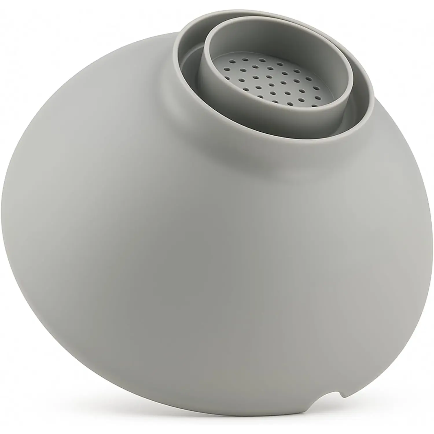 Drainer &  Strainer (Gray)  Heat-Resistant  Colander for Bacon, Ground Beef, Pasta & Veggies; Fits Pans, Cans & Jars; Dishwasher Safe