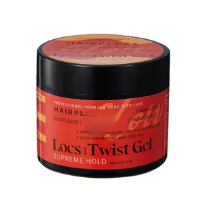 Hairplexx Glow Loc & Twist Gel - Supreme Hold for Locs, Retwists & Twists - Deep Moisture + Scalp Nourishment - With Shea Butter, Biotin & Castor Oil - 150ml / 5.07oz