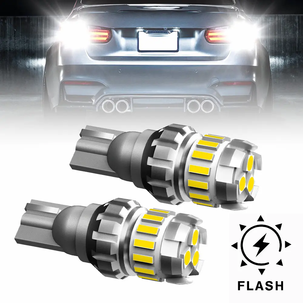 AUTOONE T15 921 912 Super Bright CANBUS LED Car Backup Lights, 3-Step Strobe Mode, Error-Free White Reverse Light Bulb, Car Light
