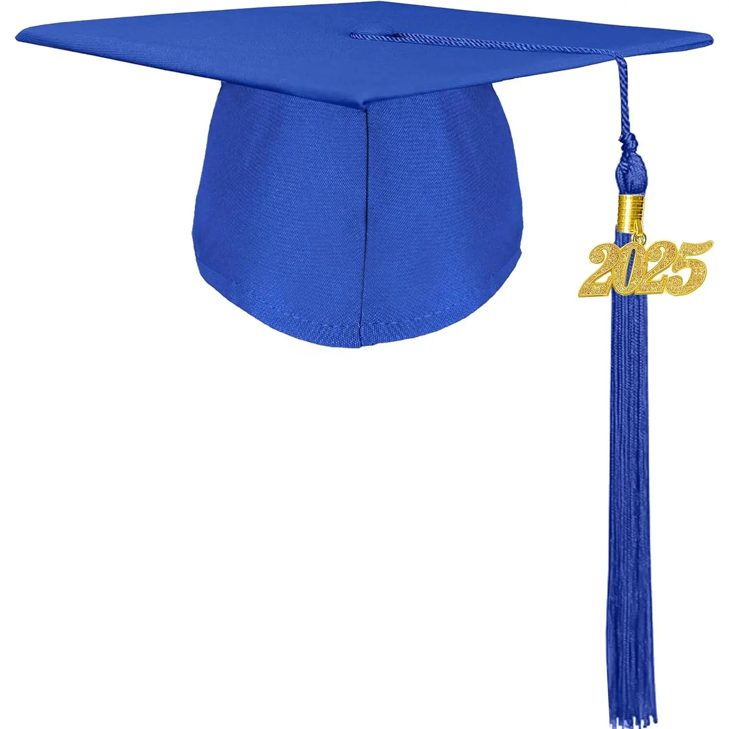 Unisex Adult Graduation Cap with 2024+2025 Tassel Year Charm for High School &amp; Bachelor Master