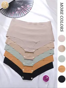 Women's Ice Silk Underwear Set, High Waist Panties, Breathable & Soft Fabric, Perfect for Everyday Wear, Comfortable Women's Panties, Breathable Panty