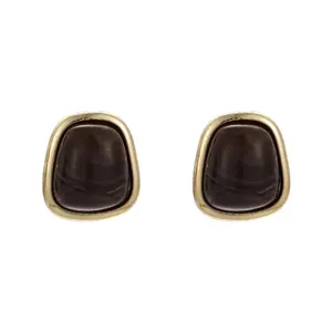 COFFEE POST EARRINGS