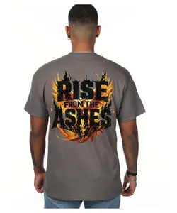 Rise From the Ashes Phoenix Design -  Bold Statement of Resilience & Strength, Comfortable Everyday Wear - Top