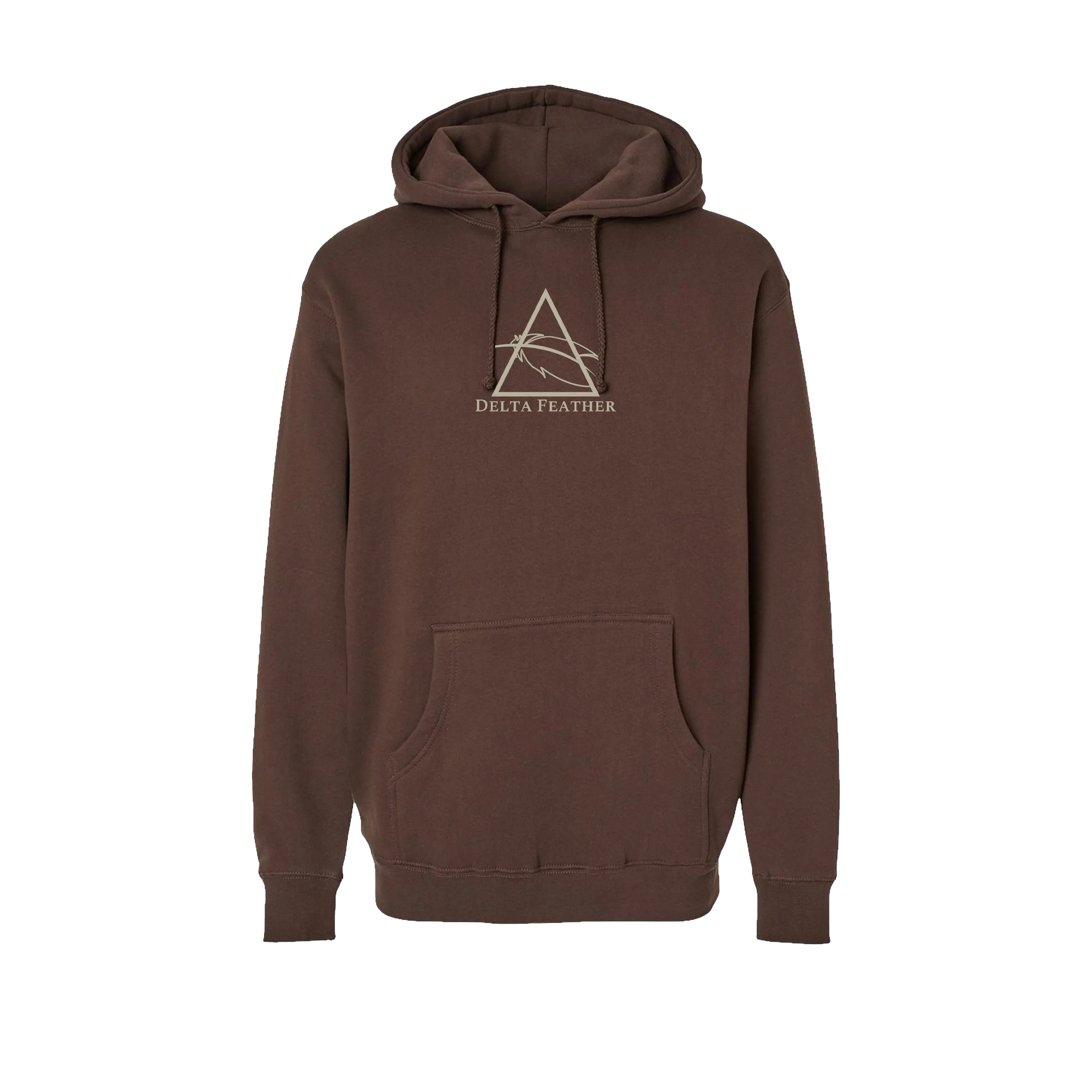 Heavyweight Brown Logo Hoodie