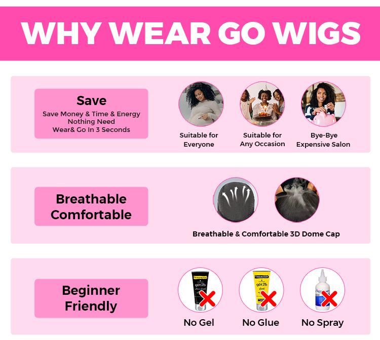 CurlyMe Wear Go Water Wave Highlights 4/27 Hair Pre-cut 7x5 Lace Front Wigs