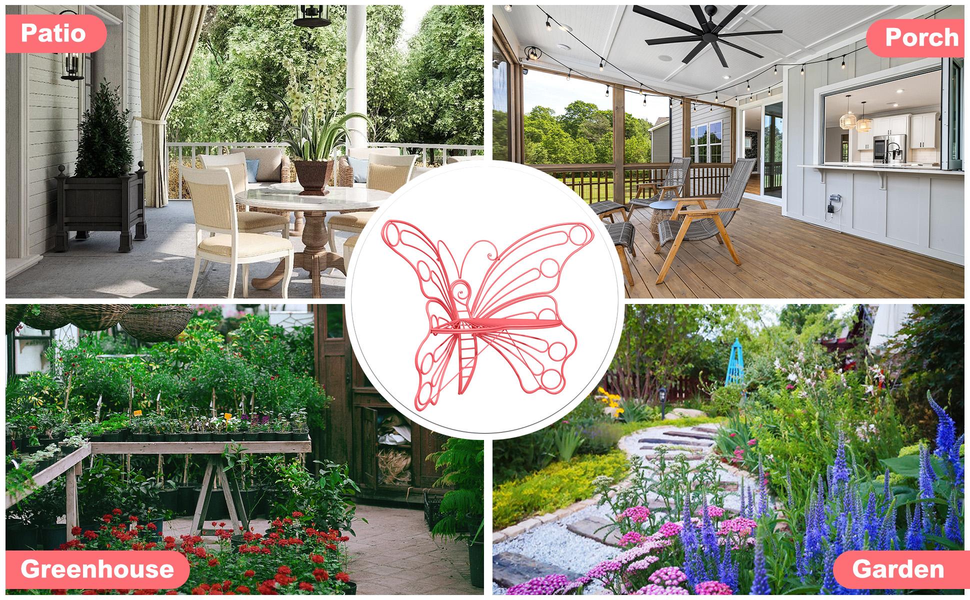 [Summer Vibes]HLR，Outdoor Metal Butterfly Chairs, Y2K Aesthetic, Boho & Cottagecore Style, Seating for Patio, Garden, Backyard, Cute & Sturdy for Plant Lovers, Families, Teens tiktokshopspringglowup,summerwins summerwins