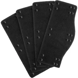Hard Hat Sweatband, 4 pcs, Black, Hard Hat Liner, Hard Hat Accessories, Sweatbands for Hats, Hardhat Sweatbands Washable, Reusable Hardhat Sweatbands, Sweat Bands for Hard Hats