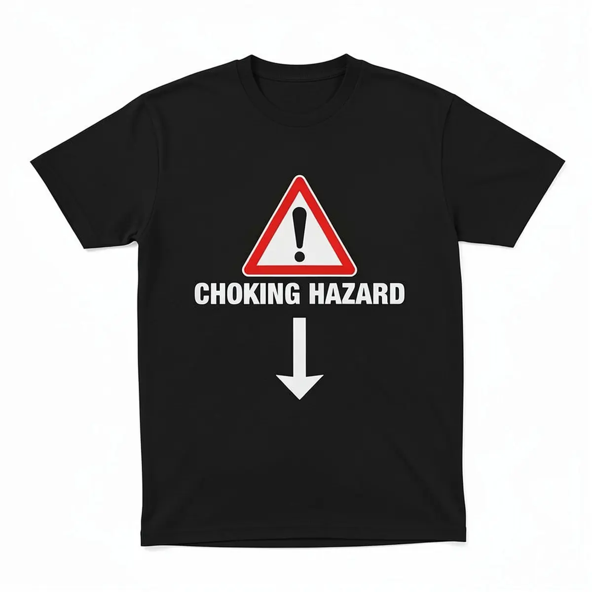 Choking Hazard Graphic Tee with Premium Print, Unisex Heavy Cotton T-Shirt, Classic Fit Round Neck Streetwear Top