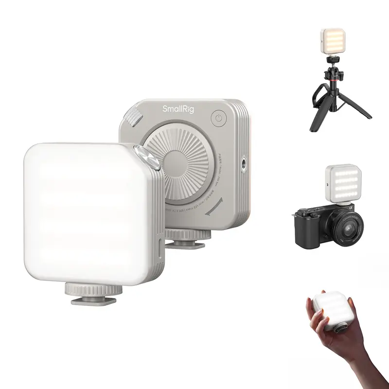 【DealsForYouDays】SmallRig P96/P108 Battery-Powered Mini Dual-Color LED Beauty Light with 1/4"-20 Thread, Cold Shoe, USB-C Mount, Independent Color + Bright, Built-In BMS for Smartphone, Pocket Camera, Action Camera, Vlogging Kit, Desktop Use - LED Panel