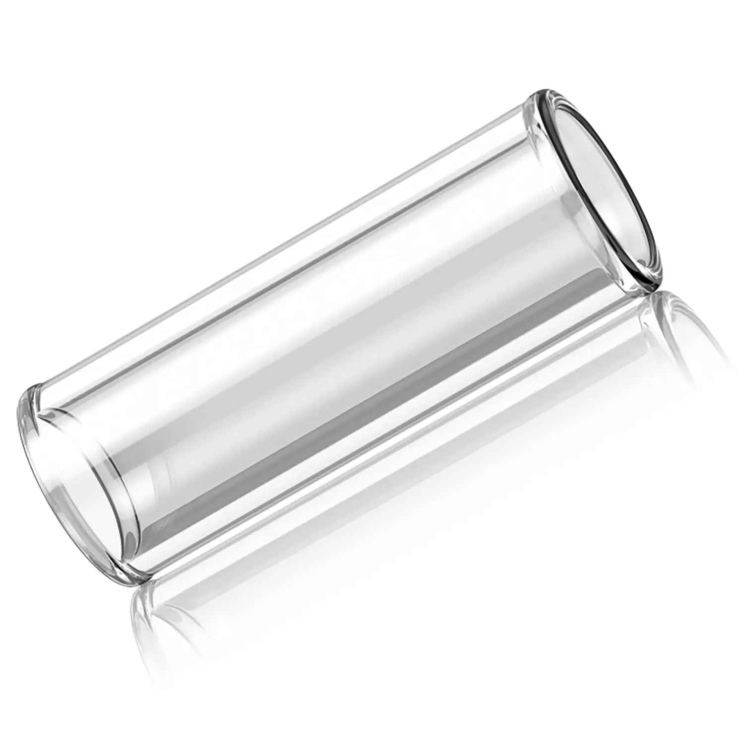Extra Large Borosilicate Glass Guitar Slide, 20mm OD 58mm Length, Smooth Polished Opening Comfort Fit for Professional & Intermediate Players, Fits Acoustic & Electric Guitars, 25Mm Outside Diameter