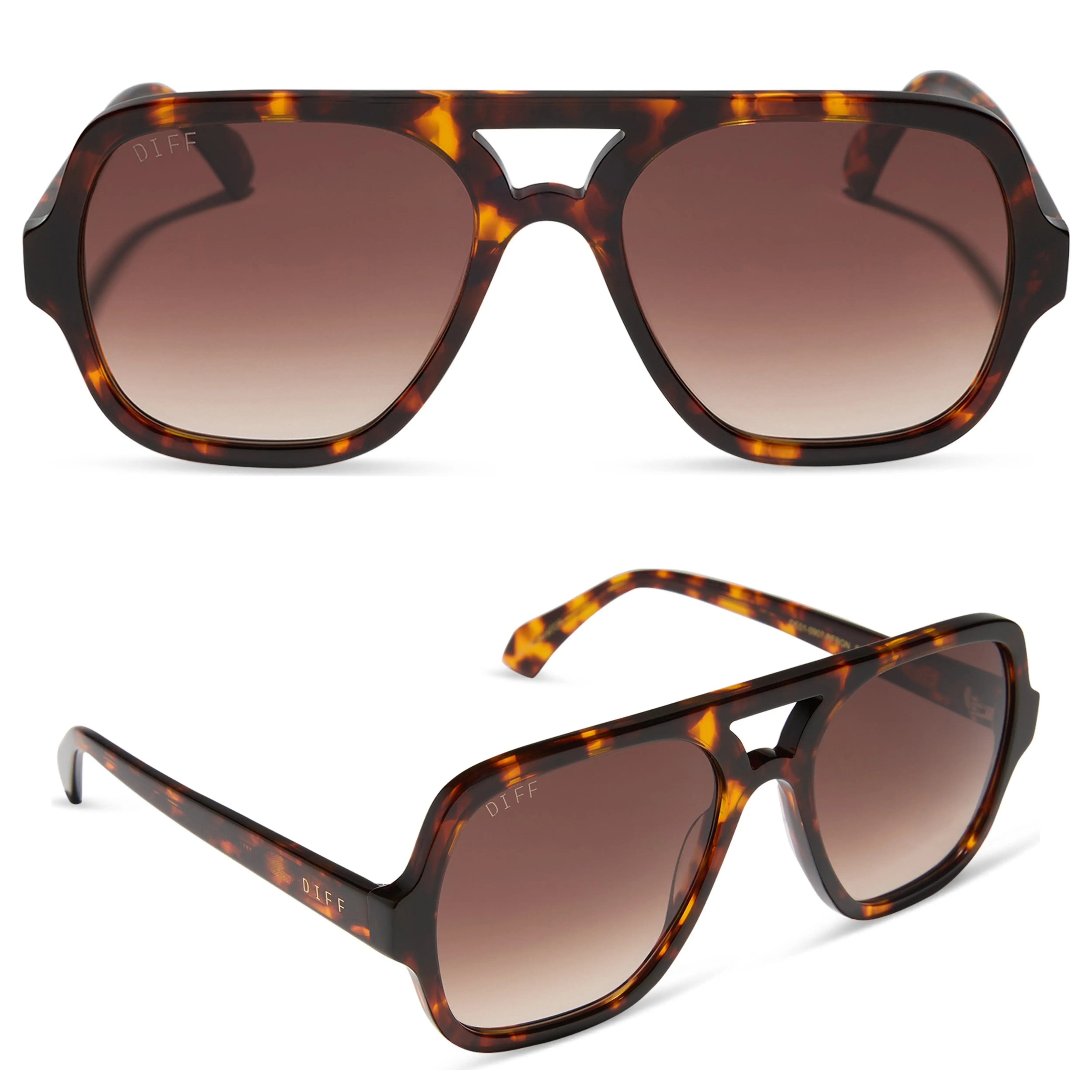 DIFF Layton Oversized Navigator Sunglasses for Women and Men DIFF Layton Oversized Navigator Sunglasses for Women and Men