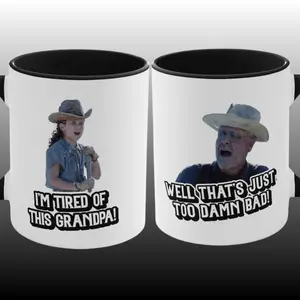 Im Tired Of This Grandpa Meme Mug, Fan Holes Movie Ceramic Mug
