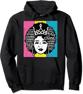 Pansexual Pride Flag LGBT-Q Proud Ally Inspirational Woman Pullover Hoodie - Luciaodrioz Shop 67B093H5NDW8