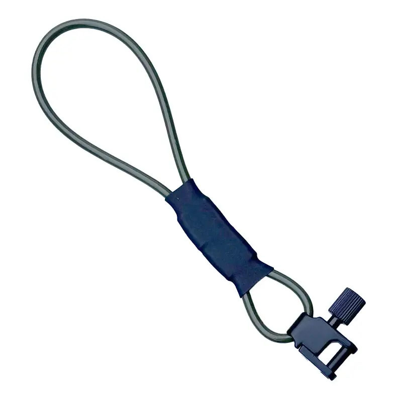 Outdoor Sports Hunting Rifle Hanger Accessory - PVC-Coated Steel Cable, Adjustable Hook, Rope Strap, Tri-Lock Swivel Climbing Carabiner, Tri-Lock Hook Carabiner