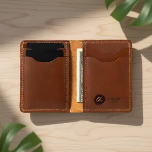 Vertical Bugs Moran Leather Wallet