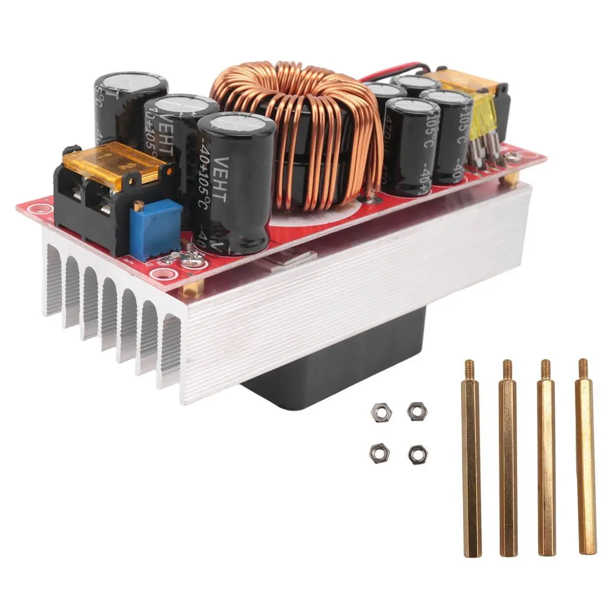 1800W DC-DC Boost Converter 40A Adjustable Voltage 10-60V to 12-90V for High Power Applications
