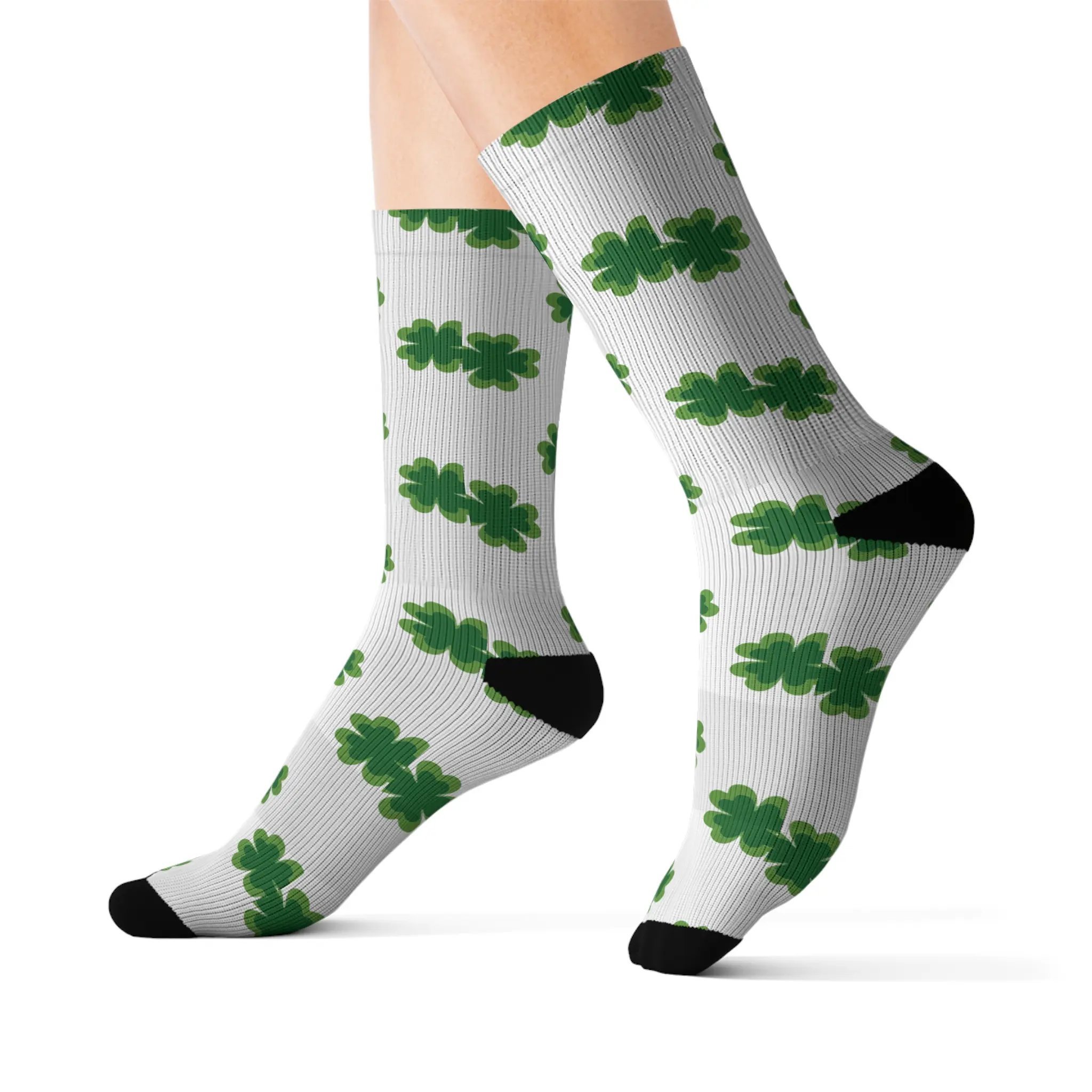 St Patricks Day Socks, Lucky Shamrock Print, Festive Holiday Apparel, Gift for Irish Friends, Fun Accessories