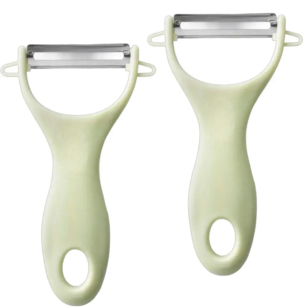 2Counts/Set Stainless Steel Three-Effect Kitchen Processor, Anti-Slip Fruit Vegetable Tool, Potato Carrot Apple Slicer Shredder, High Temperature Resistant