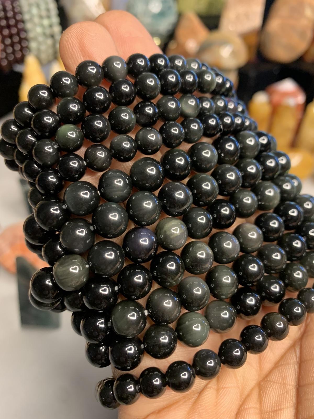 Rainbow Obsidian Crystal Bracelets