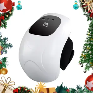 New Rechargeable Knee Massager with Heating and Vibration, 5 Massage Strengths, 3 Temperature Settings, LED Display, Christmas Gift