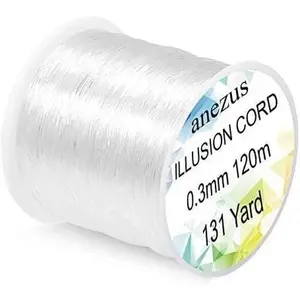 Clear Invisible Fishing Wire Strong Monofilament Line Nylon Invisible String for Hanging Decorations Party Ornaments DIY Craft Beading Supplies