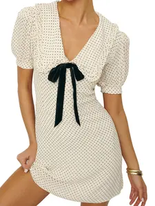 Tie Neck Minidress