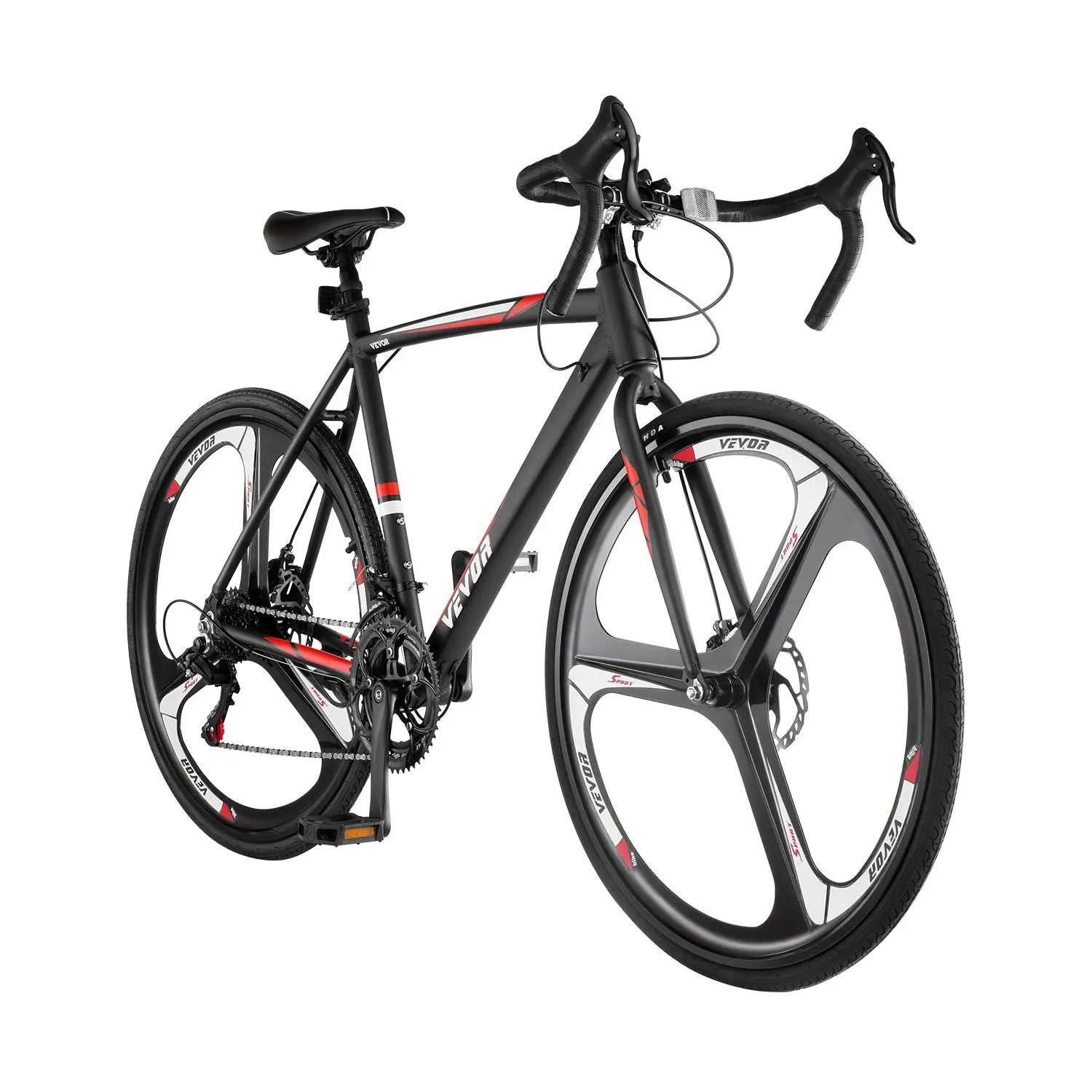 【DealsForYouDays】VEVOR Road Bike, 700C Wheels Racing Bike, SHIMANO 14 Speeds Drivetrain City Commuter Road Bicycle, Urban Adult Sport Bike with Lightweight Aluminum Alloy Frame, Drop Bar, Disc Brake, for Men Women Premium Material Multiple Style Options