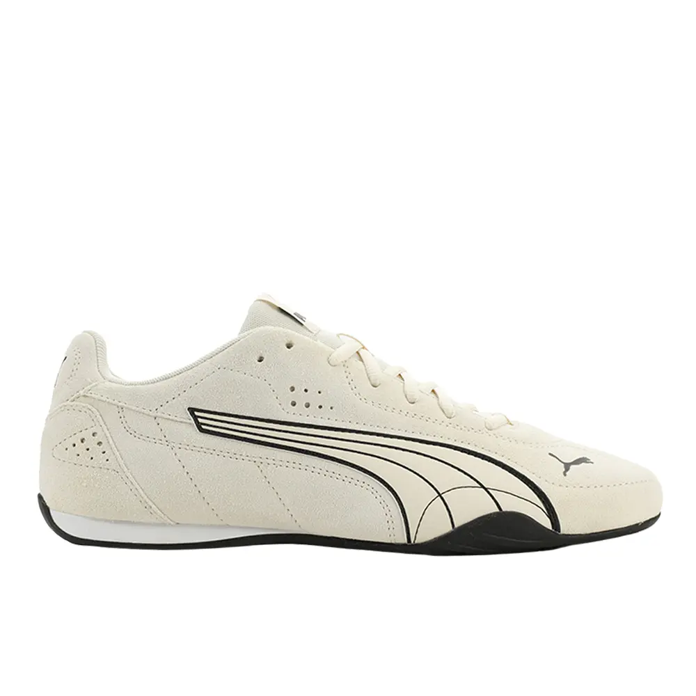 PUMA Mens Catch Suede Lace Up Sneakers Shoes Casual - Off White