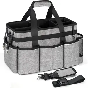 Wearable Cleaning  Bag, Cleaning  Supplies Organizer with Handles for Cleaners & Housekeeper, Under Sink &  Cleaning Tool Organizers Bag with Adjustable  Strap& Belt