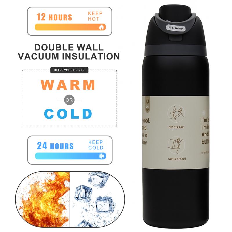 Stainless Steel Vacuum, 32 oz/24 oz/19 oz Insulated Thermal Cup in 8 Colors, Leak-Proof Non-Slip Travel Mug, Leakproof Tumbler for Home, Kitchen or Office, Also for Wedding Decorations, Party Favors and Room Decor