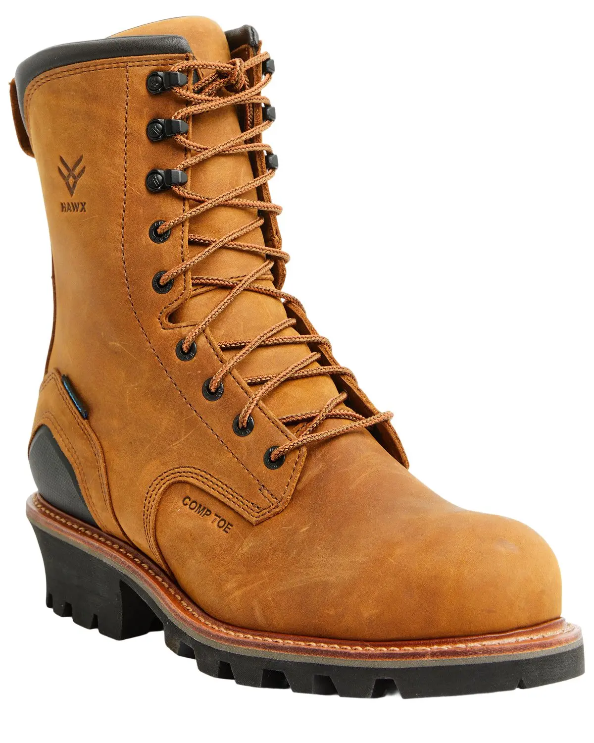 Hawx Men's Men'S 9" Logger Lace-Up Waterproof Work Boot Composite Toe - Bhxcwr0w915-2 Hawx Men's Men'S 9" Logger Lace-Up Waterproof Work Boot Composite Toe - Bhxcwr0w915-2