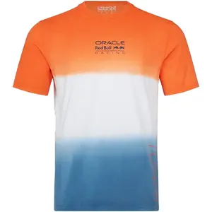 Red Bull Racing F1 Max Verstappen Driver T-Shirt - Exotic Orange/Navy