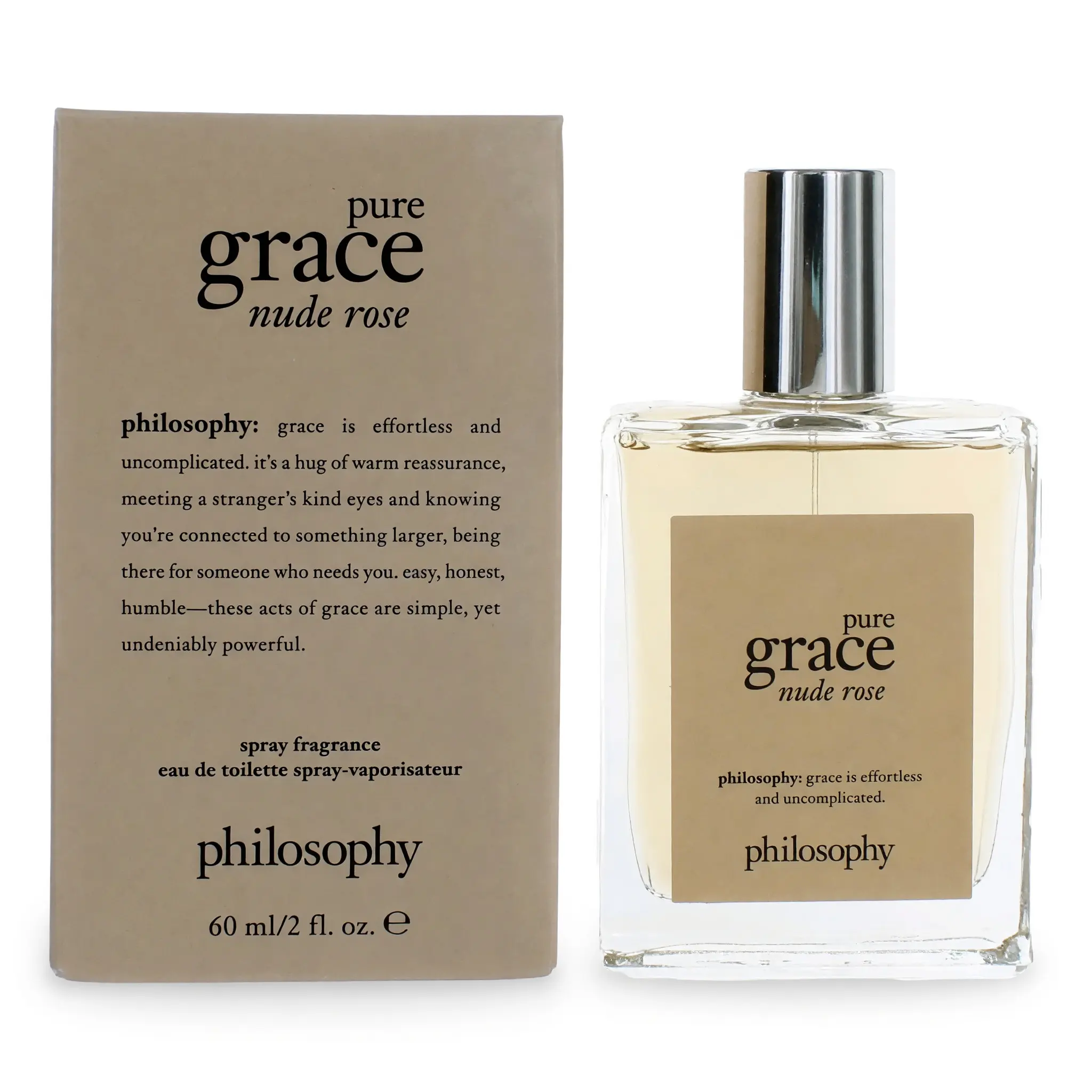 Women's Pure Grace Ethereal Blush Rose by Philosophy - 2 oz EDT Spray, Spray Bottle