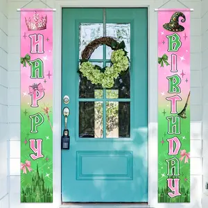 Witch Party Decorations Banner, and Themed, Happy Birthday Party Supplies, Wizard Birthday Party Decorations, Porch Sign