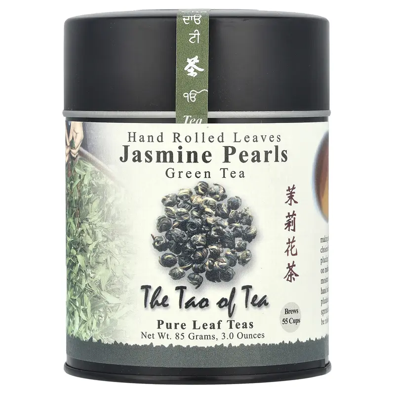 The Tao of Tea Hand Rolled Leaves, Green Tea, Jasmine Pearls, 3 oz (85 g)