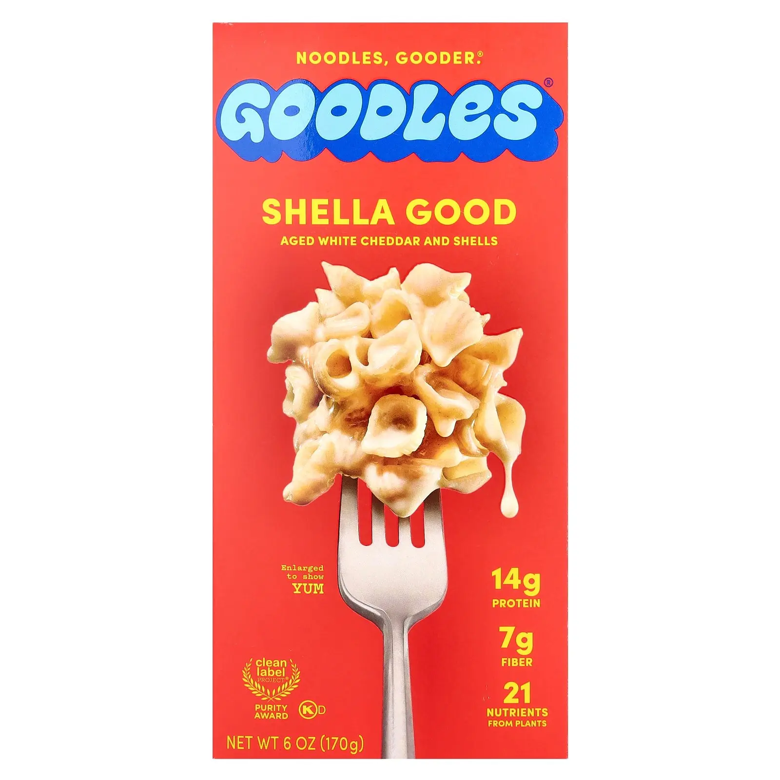 Goodles Shella Good, Aged White Cheddar and Shells, 6 oz (170 g)