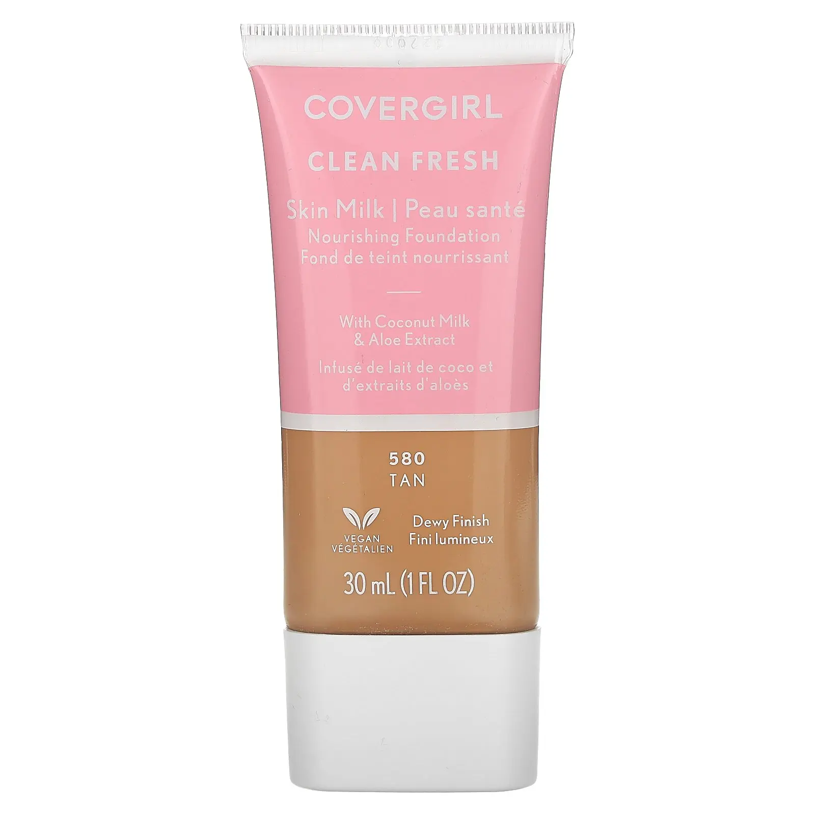 Covergirl Clean Fresh, Skin Milk Nourishing Foundation, 580 Tan, 1 fl oz (30 ml )