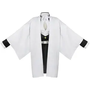 Adult Kids Demon Slayer Kimetsu No Yaiba Anime Kimono Kanroji Mitsuri Cosplay Costume Kisatsutai Sexy Women Halloween Clothes