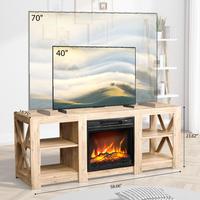 Oak (with 18-inch electric fireplace)