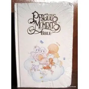 USED-Precious Moments Bible -Baby Edition - New King James Version (NKJV), White 50034, 202PM by Thomas Nelson Publishers (Hardcover)
