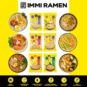 IMMI High Protein Instant Ramen, 28g Plant-Based Protein, 12g Fiber, Low Fat Vegan Ramen Noodles, Variety Pack & Multiple Flavors IMMI High Protein Instant Ramen, 28g Plant-Based Protein, 12g Fiber, Low Fat Vegan Ramen Noodles, Variety Pack & Multiple Flavors