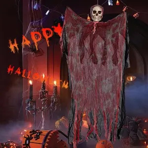 Ghost Cape, 1 Count Bloody Ghost Cape, Festive Decoration, Hanging Decoration for Home, Party, Festival, Party Decoration, Party Gift