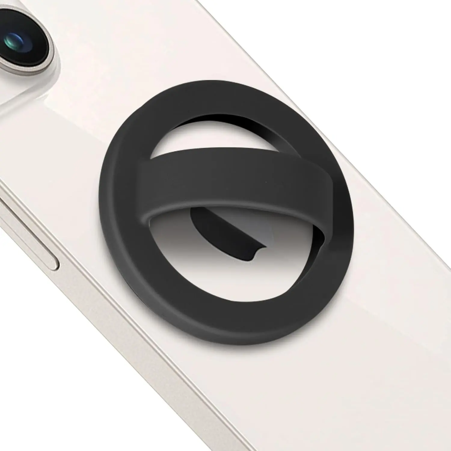 Comfy Ring Grip Phone Holder, Loop Grip Phone Holder,Comfortable, Grip,Easy to Install and Remove,(Compatible with MagSafe) for  15/14/13/12 Series (Black)
