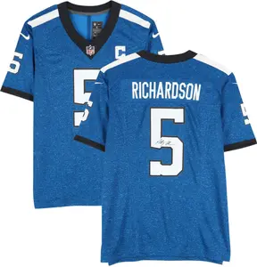 Anthony Richardson Indianapolis Colts Autographed Royal Alternate Knight Limited Jersey - Fanatics Authentic Certified